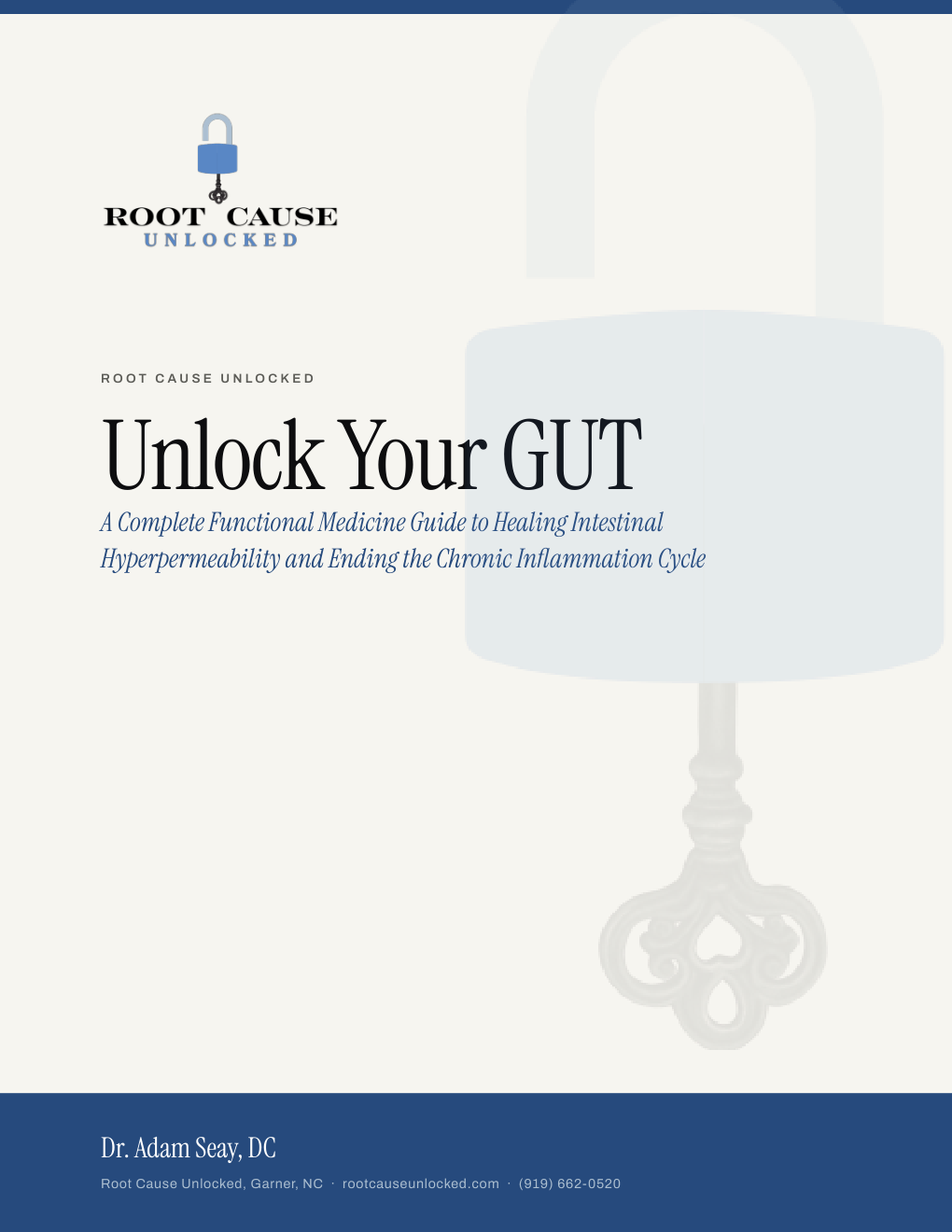 Cover of the Unlock Your Gut educational guide